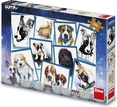 Puzzel Hond Gump en vrienden 500 stukjes