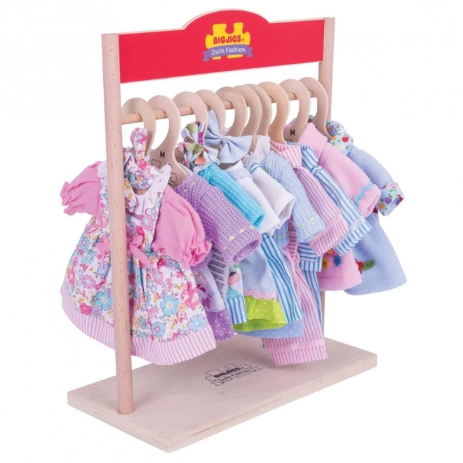 Bigjigs Toys Kledingrek voor poppen