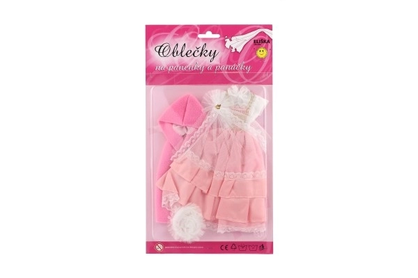 Poppenkleertjes met accessoires - 2 stuks