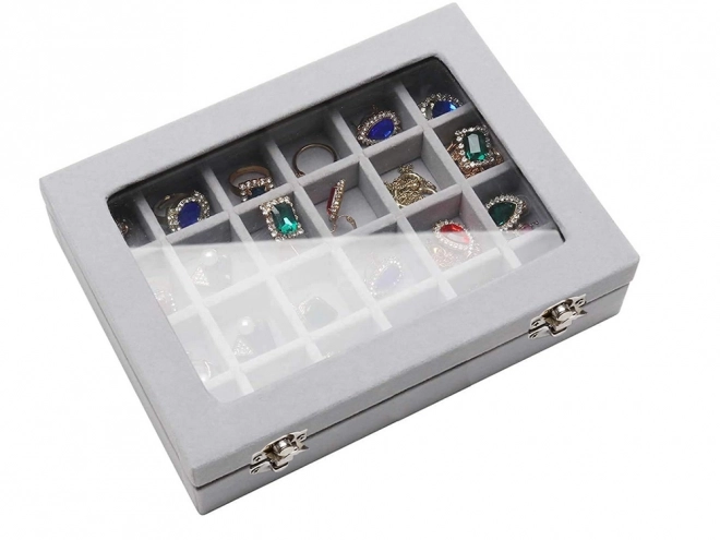 Organizer voor sieradendoos met suède display