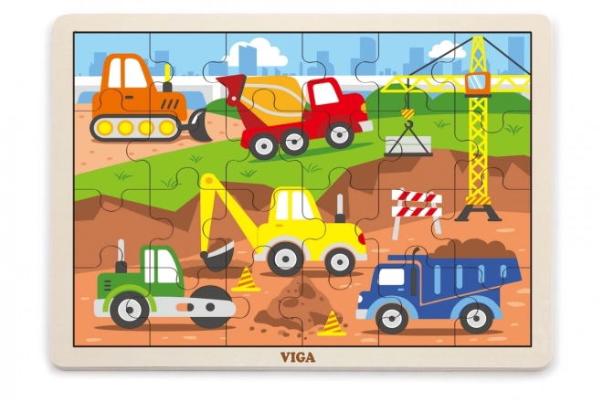 Houten puzzel 24 stukken - constructie