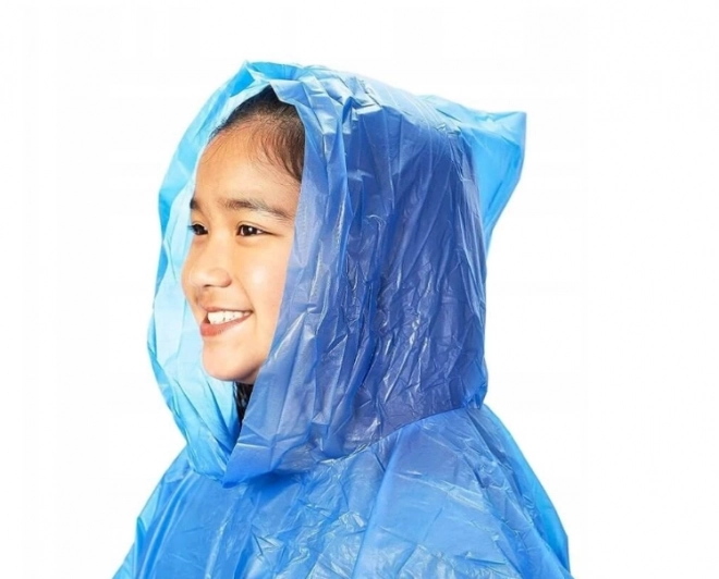 Regenponcho voor volwassenen - blauw