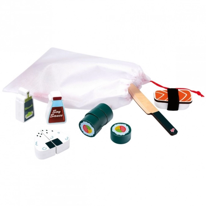 Houten 3D-puzzel Sushi-bar van Bino