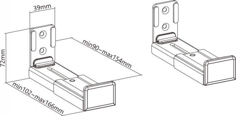 Verstelbare diepte 9–15,4 cm