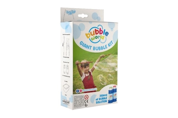 Bellenblaas set - maken van professionele bellen + vulling 350 ml in doos 15x27x6cm