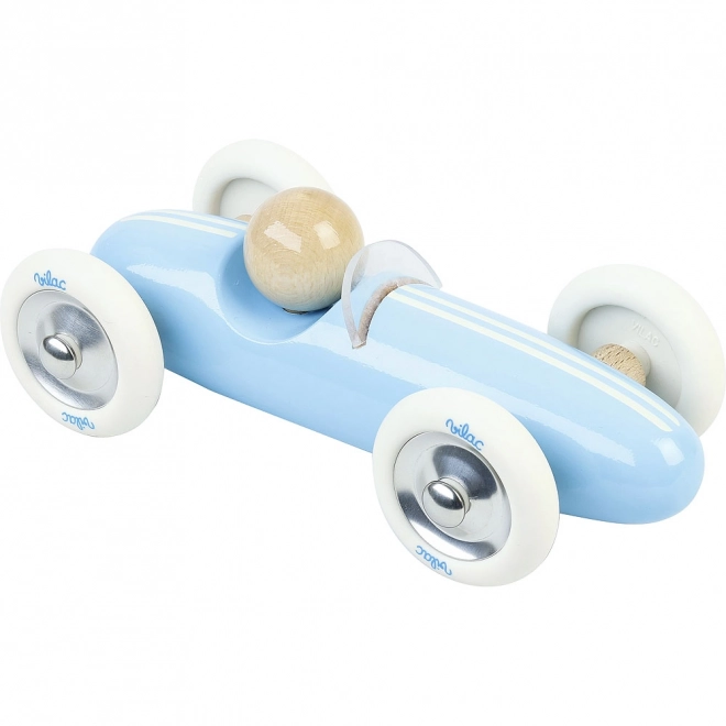 Vilac Groot houtauto Grand prix vintage lichtblauw