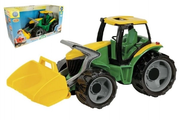 Kindertractor met laadschop Groen-Geel