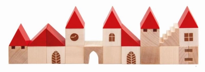 Houten bouwpakket stadje
