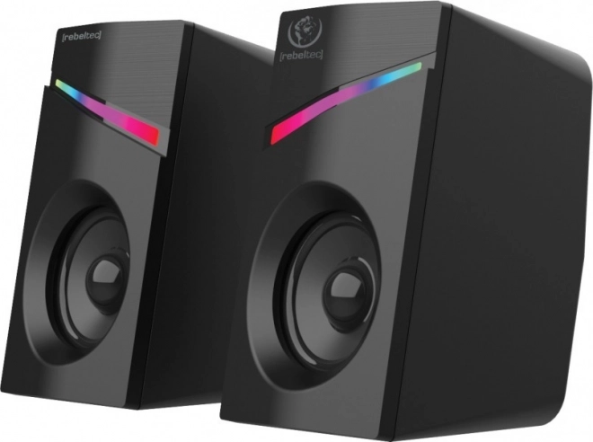 Stereofonische luidsprekers 2.0 met LED-verlichting