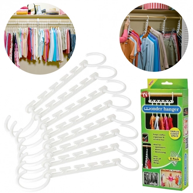 Organizer voor kledinghangers in de kast