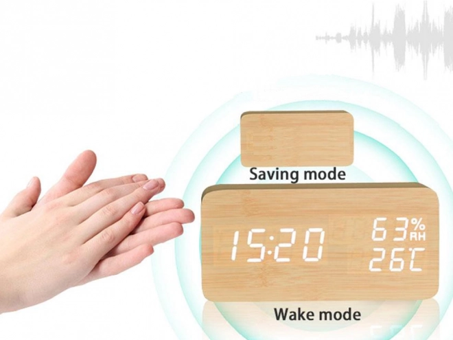 Moderne elektronische wekker met USB