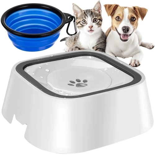 Waterbakken voor honden en katten met anti-spat functie - set van 2 stuks