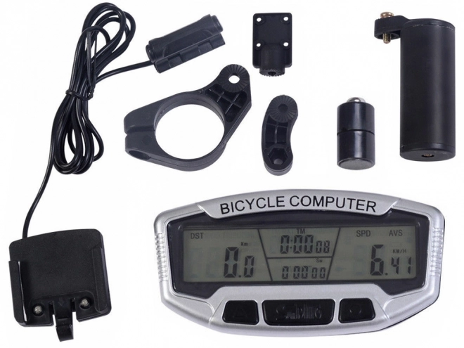 Waterdichte fietscomputer met lcd-scherm en 28 functies