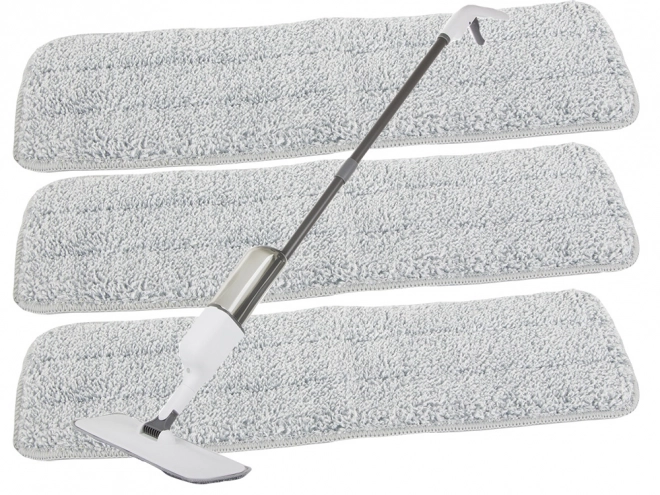 Opvouwbare mop met pad en sproeier