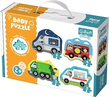 Kinderpuzzels met voertuigen van Trefl