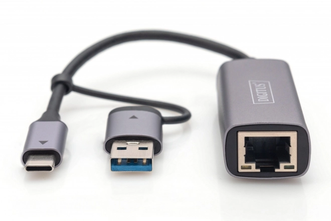Digitus USB-C naar USB-A adapter naar RJ45 2.5 Gigabit Ethernet