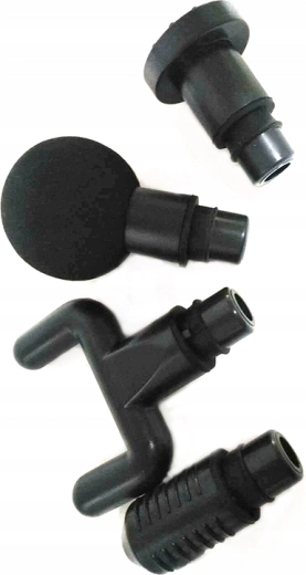 Vier verwisselbare opzetstukken voor verschillende spiergroepen