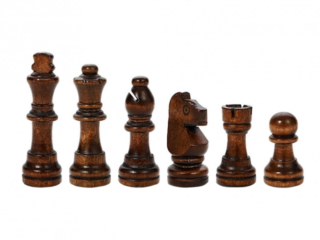 Houten spelformule 3-in-1: Schaken, Dammen en Backgammon