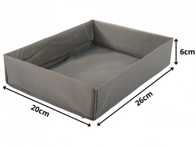 Grijze kledingorganizer voor lades in kleerkast