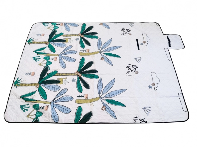 Strandmat picknickdeken camping palmen 200x200