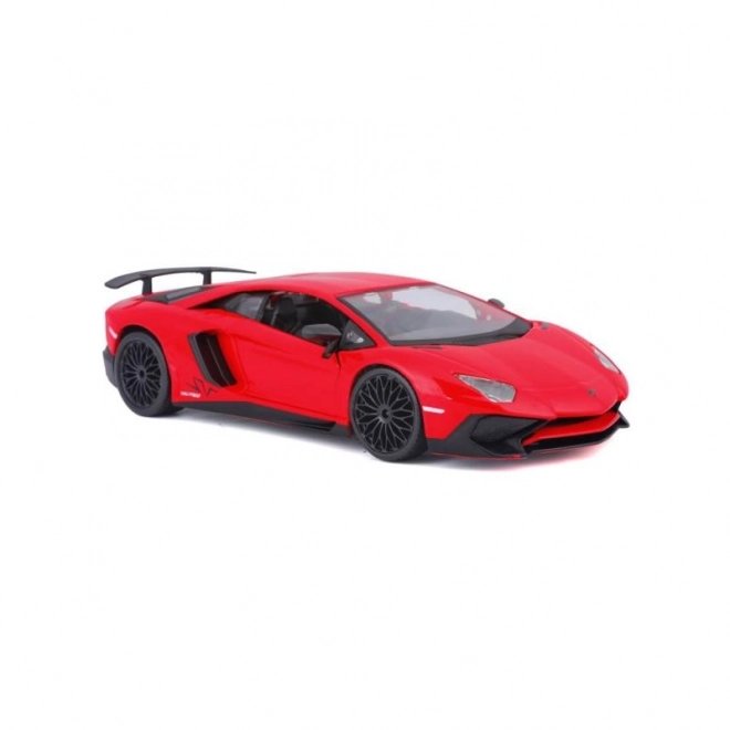 Metalen model Bburago Lamborghini Aventador rood 1:24