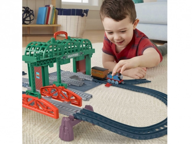 Fisher-Price Treintje Thomas en Vrienden Station Grodkov trein