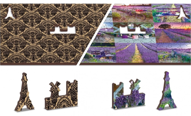 Houten puzzel Lavendel Frankrijk 2-in-1