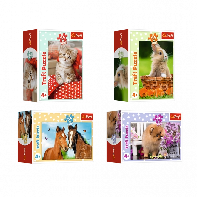Minipuzzel 54 stukjes met jonge dieren