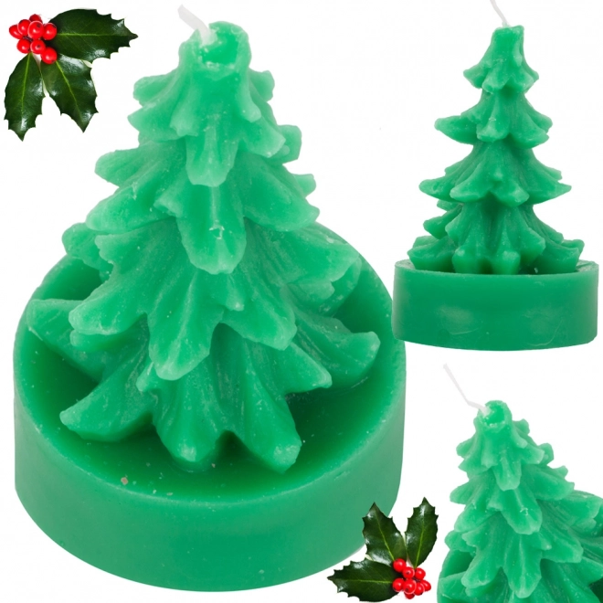 Kerstgeurkaars in de vorm van een boompje