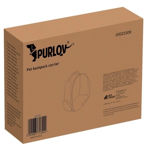 Purlov rugzak voor kat/hond 23309