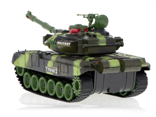 Militaire tank op afstandsbediening met bos camouflage