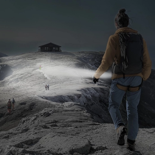 Vermogen 1000 lm en reikwijdte tot 270 m