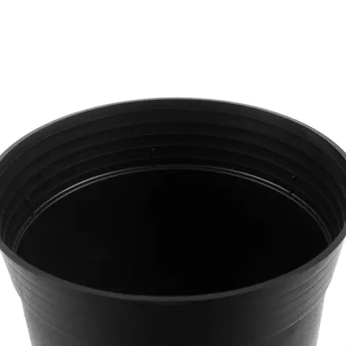Set van 500 zwarte plastic bloempotten