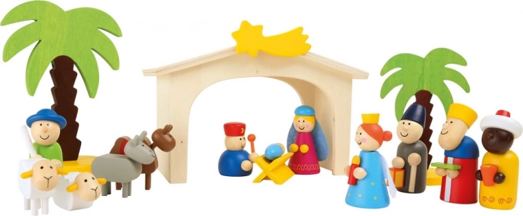 Houten kerststal voor kinderen small foot