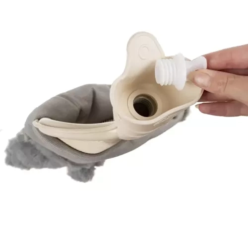 Rubberen warmwaterkruik in hoes 2000ml Ruhhy 19806