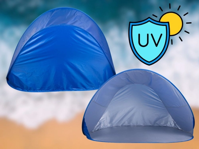Zelfopbouwend strandtent met UV-bescherming