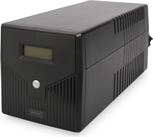 UPS line-interactive LCD, 1000VA/600W, 2x12V/7Ah, AVR, 4x SCHUKO, USB, RS232, RJ45