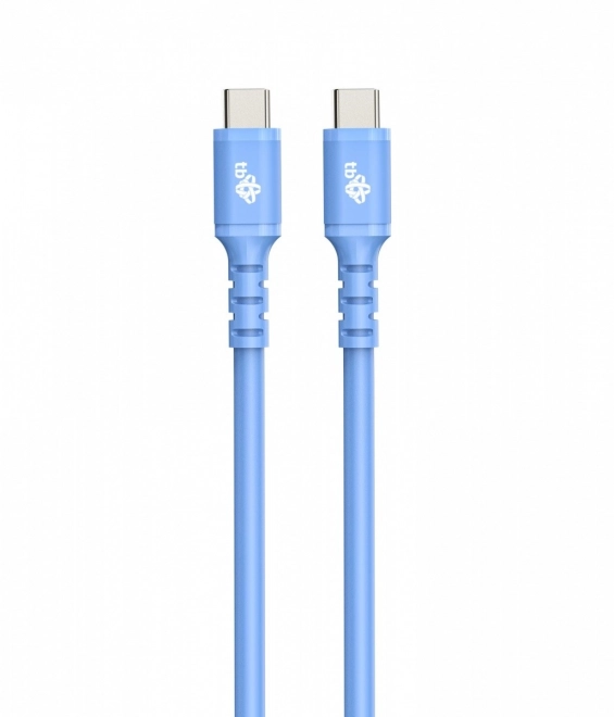 Siliconen blauwe kabel USB C - USB C 1m