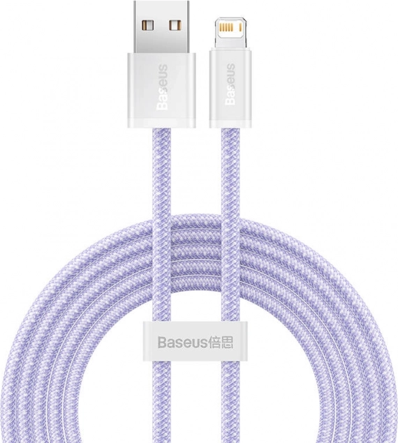 USB–Lightning kabel BASEUS Dynamic 2, 2 m, 2,4 A, paars