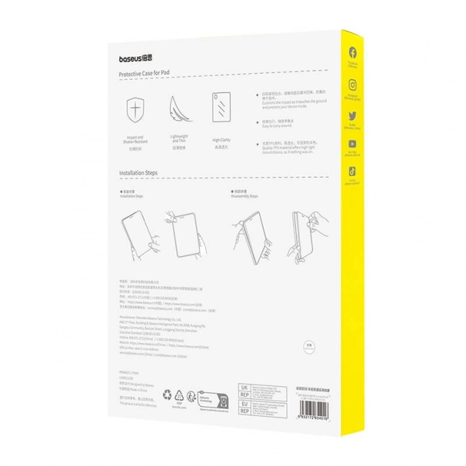 Beschermhoes Baseus Simple voor iPad 9.7" (2017/2018)