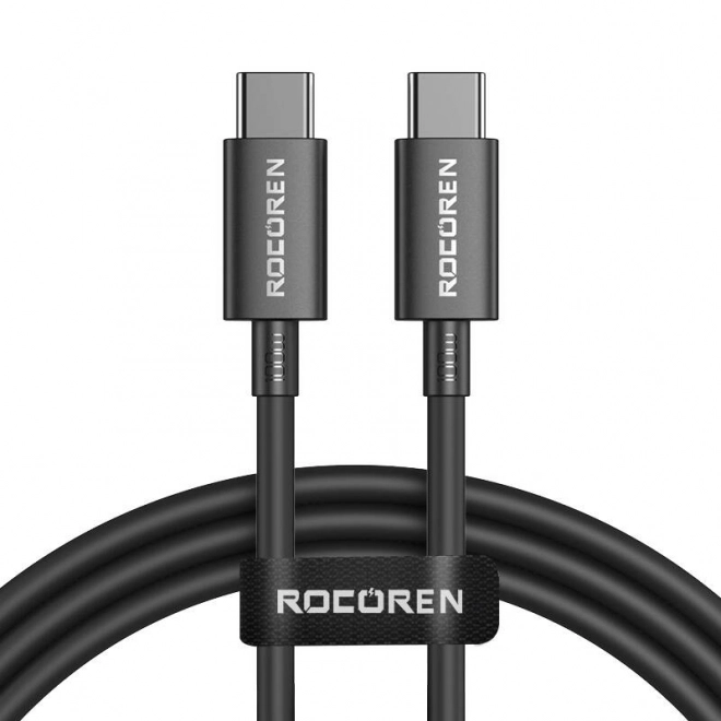 Snellaadkabel USB-C naar USB-C 100W, 1 m zwart