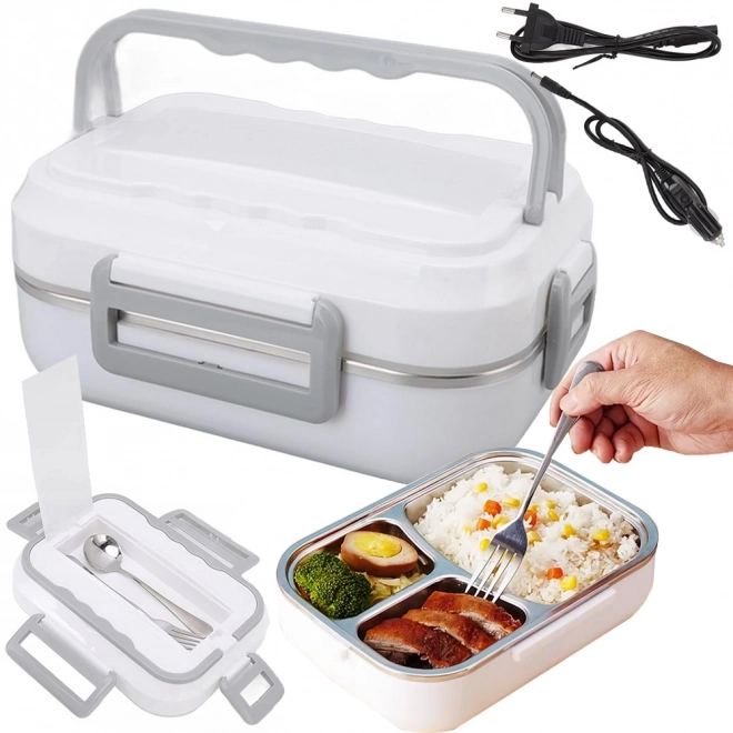 Elektrisch verwarmde lunchbox voor in de auto