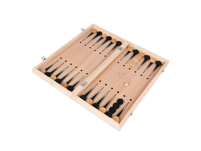 Triktrak (backgammon) in elegant hout