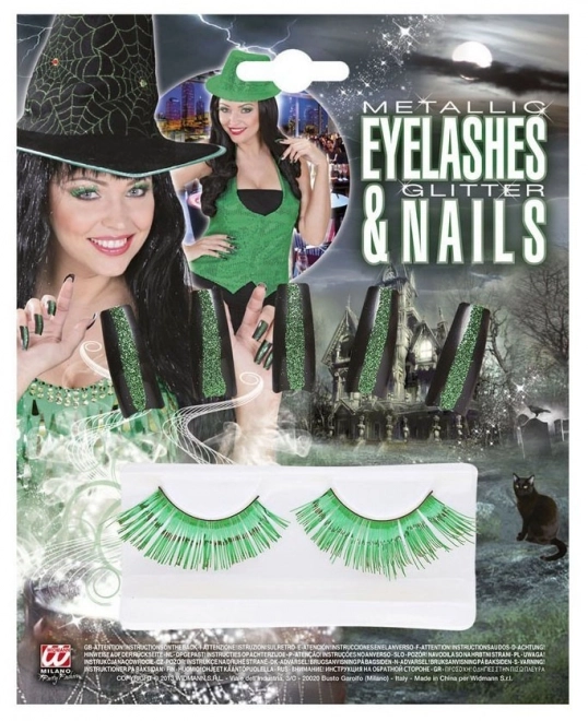 Set van heksennagels en wimpers