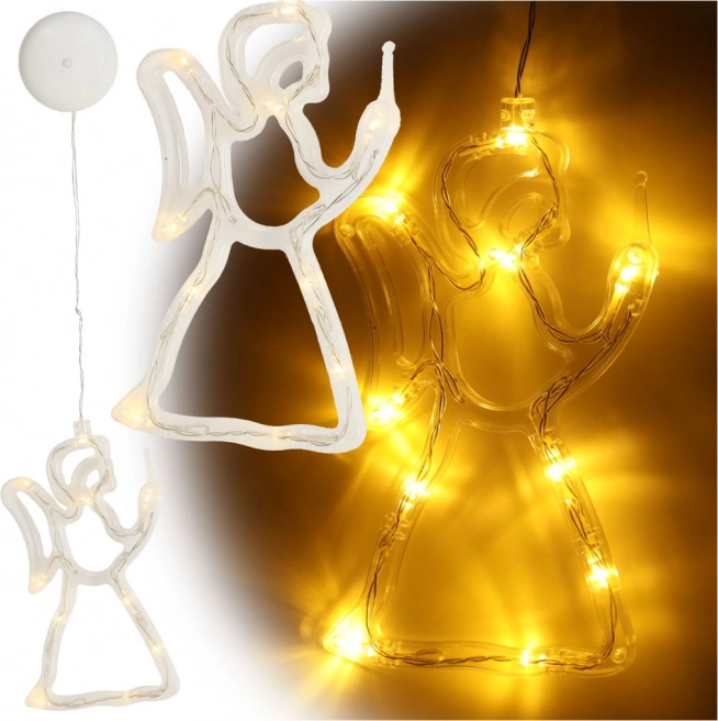 Hangende kerst LED-decoratie voor het raam – Engel