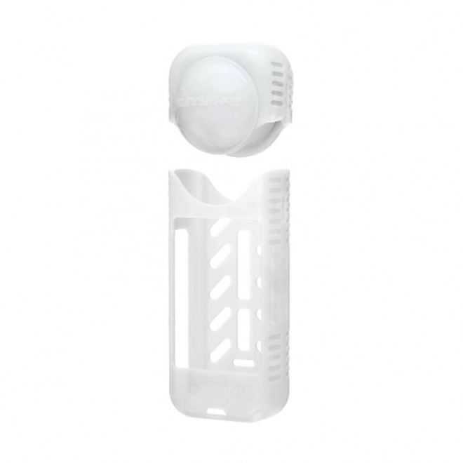 Siliconen beschermhoes en lenskap Sunnylife voor Insta360 X4 (wit)