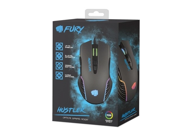 Gaming Muis Hustler met RGB Verlichting