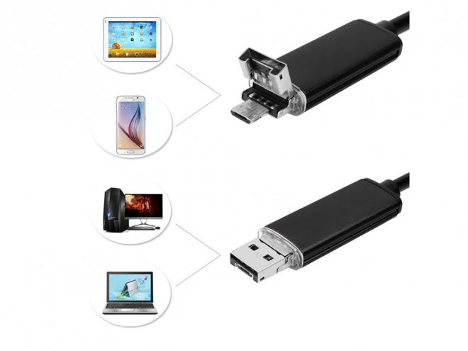 Endoscopische inspectiecamera met LED-verlichting 10m USB