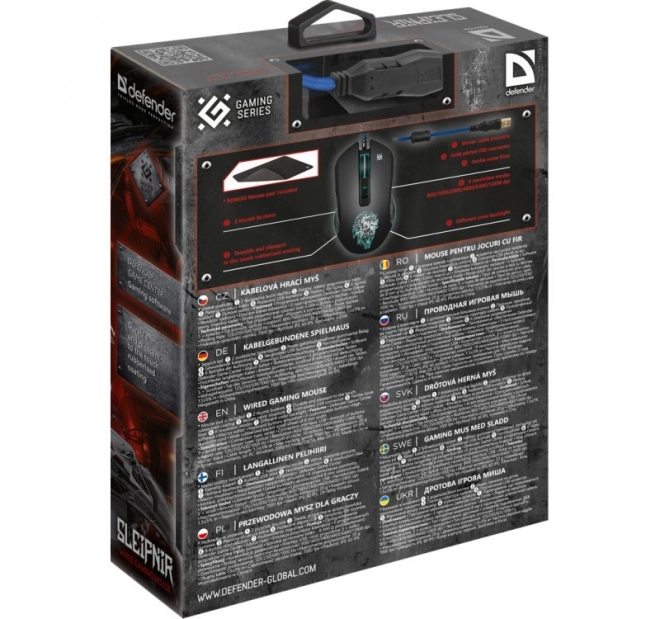 Gaming muis Defender Sleipnir GM-927 met 12800 DPI en 6 knoppen