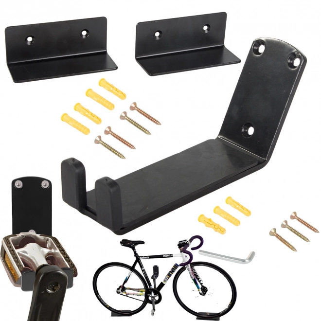 Metalen muurbeugel voor fietsen tot 30 kg